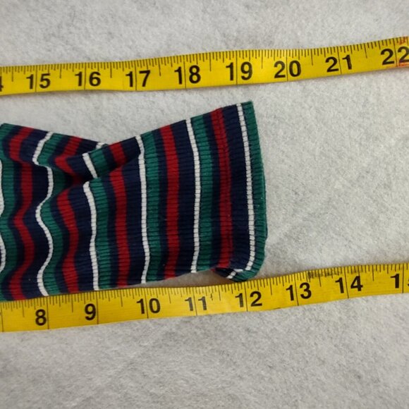 Forever 21 Plus Striped Ribbed Knit Scoop Neck Midi Dress Multicolor 1X - Picture 12 of 12